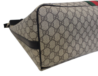 GUCCI GG Supreme Canvas Web Duffle Bag 353406