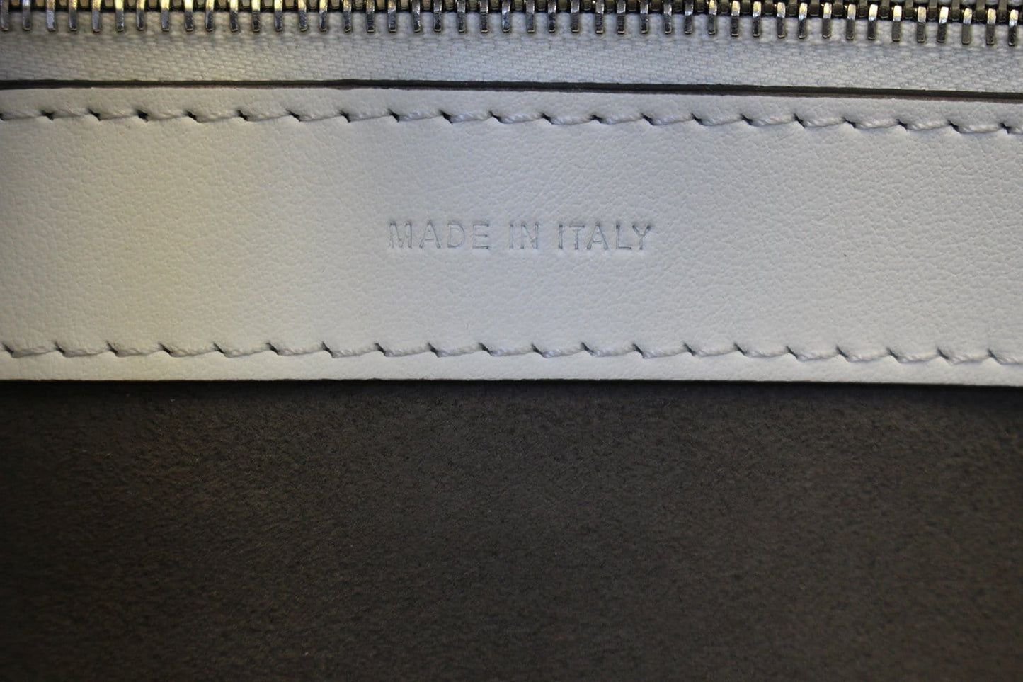 FENDI White Leather Runway Tote Bag