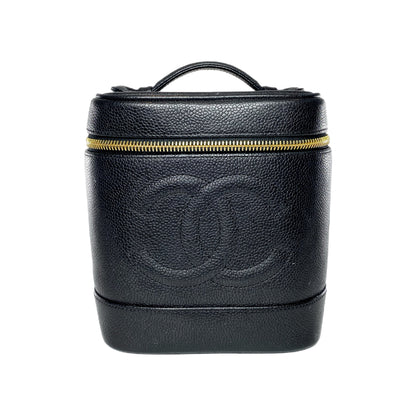Chanel Caviar Leather Black Handbag 4