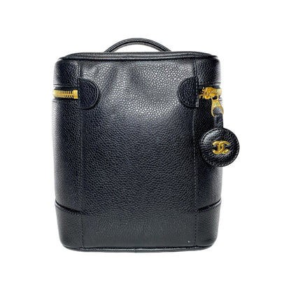 Chanel Caviar Leather Black Handbag 4