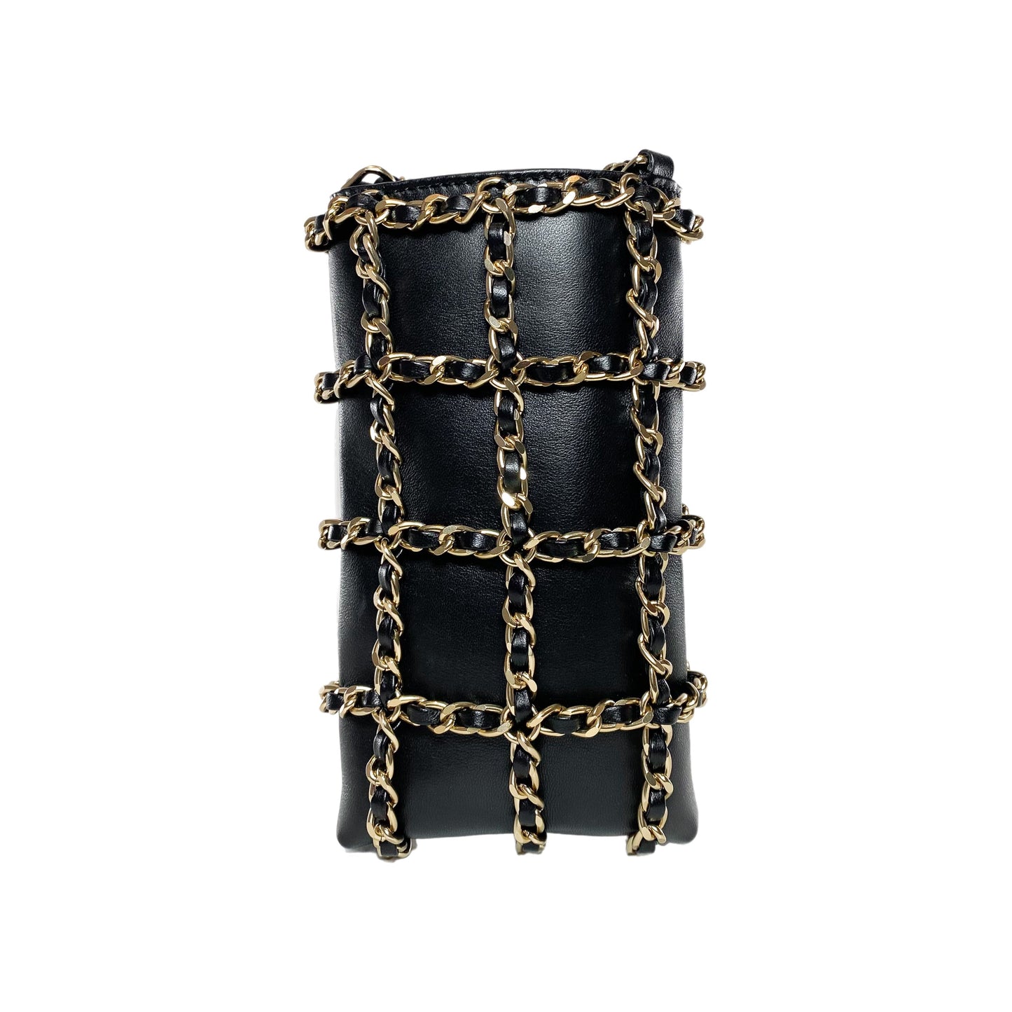 Chanel Black Tech Me Out Clutch with Chain