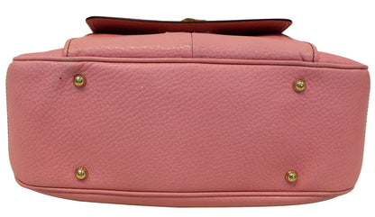 Gucci Bamboo Top Handle Pink Calfskin Leather Hobo Bag