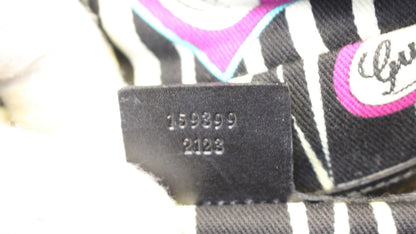 GUCCI Black Patent Leather Wave Boston Bag