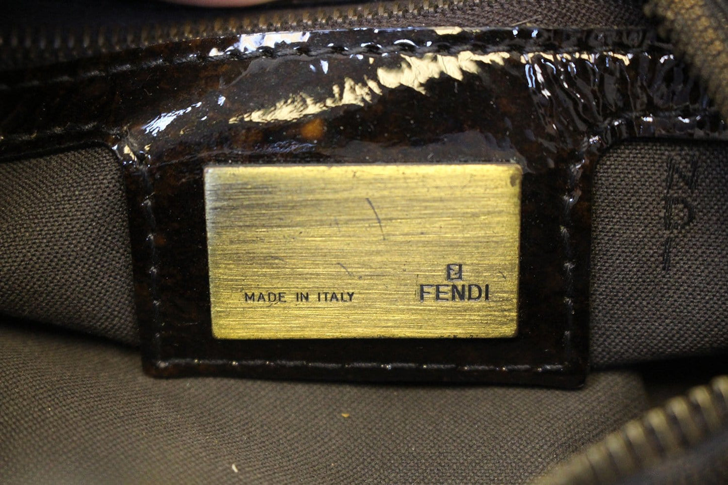 FENDI Zucca Monogram Hobo Bag