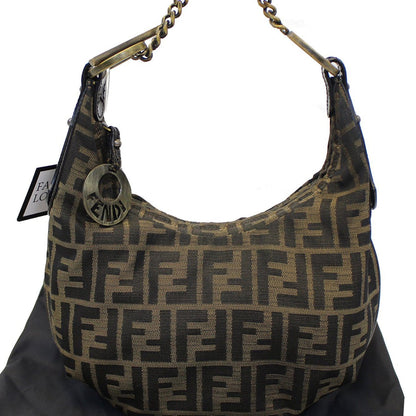 FENDI Zucca Monogram Hobo Bag