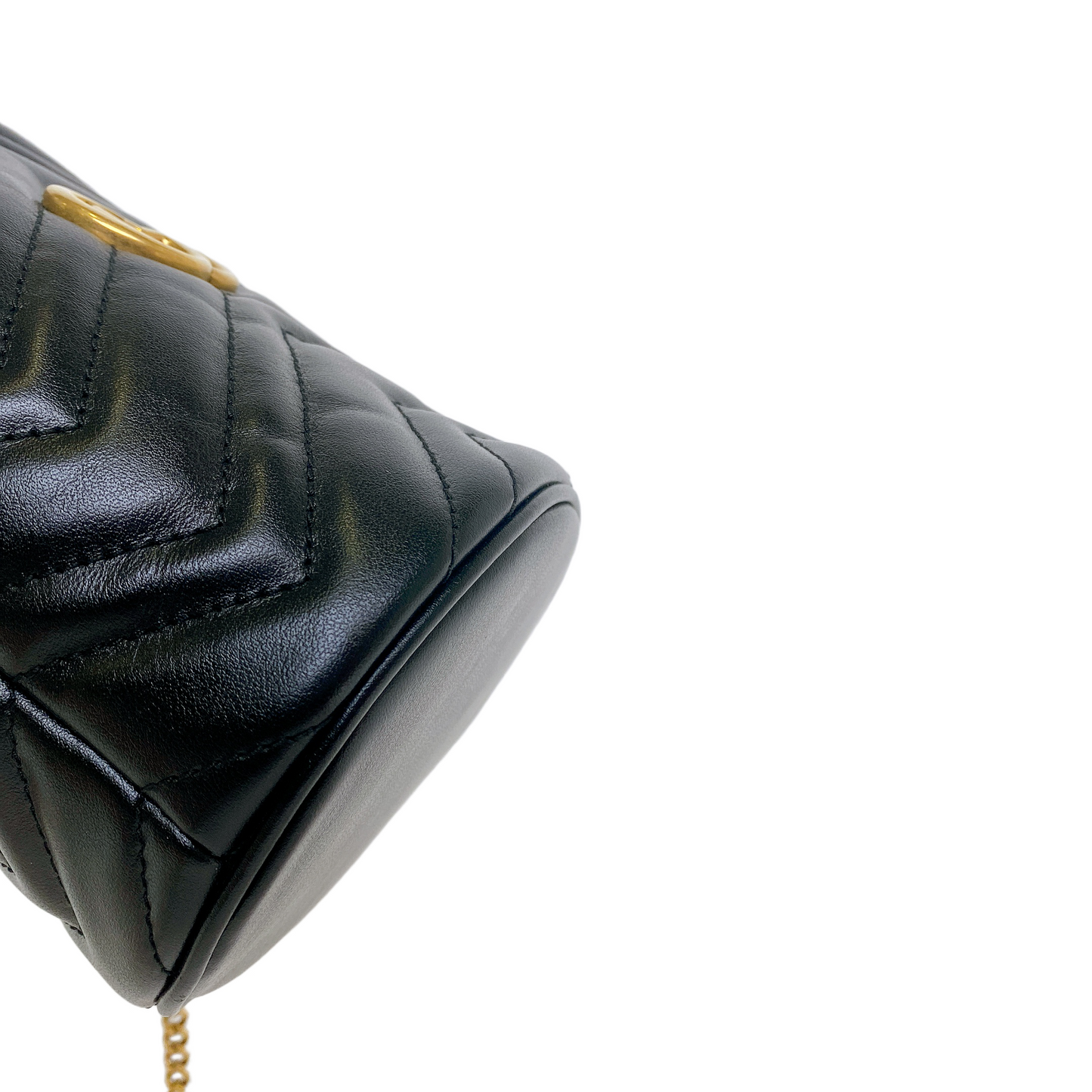 GUCCI MARMONT BUCKET BLACK