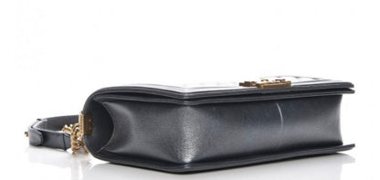 Chanel Flap Medium Leather Gold Shoulder Bag