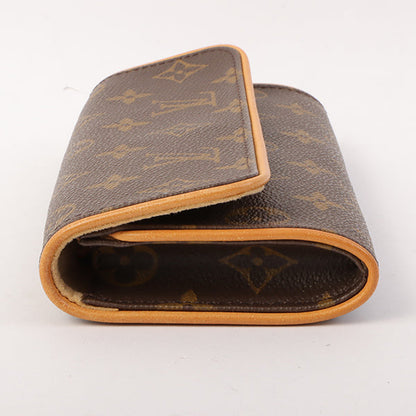 Louis Vuitton 1999 Made Canvas Monogram Pochette Twin Pm Brown