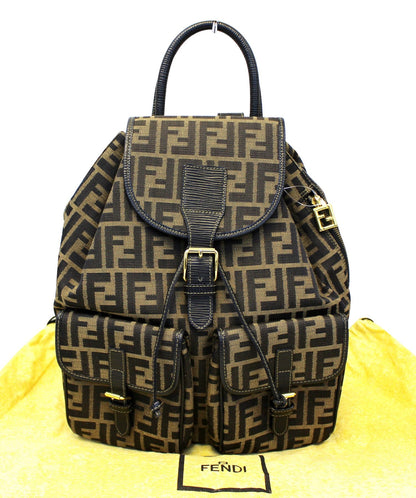 FENDI Zucca Monogram Canvas Backpack