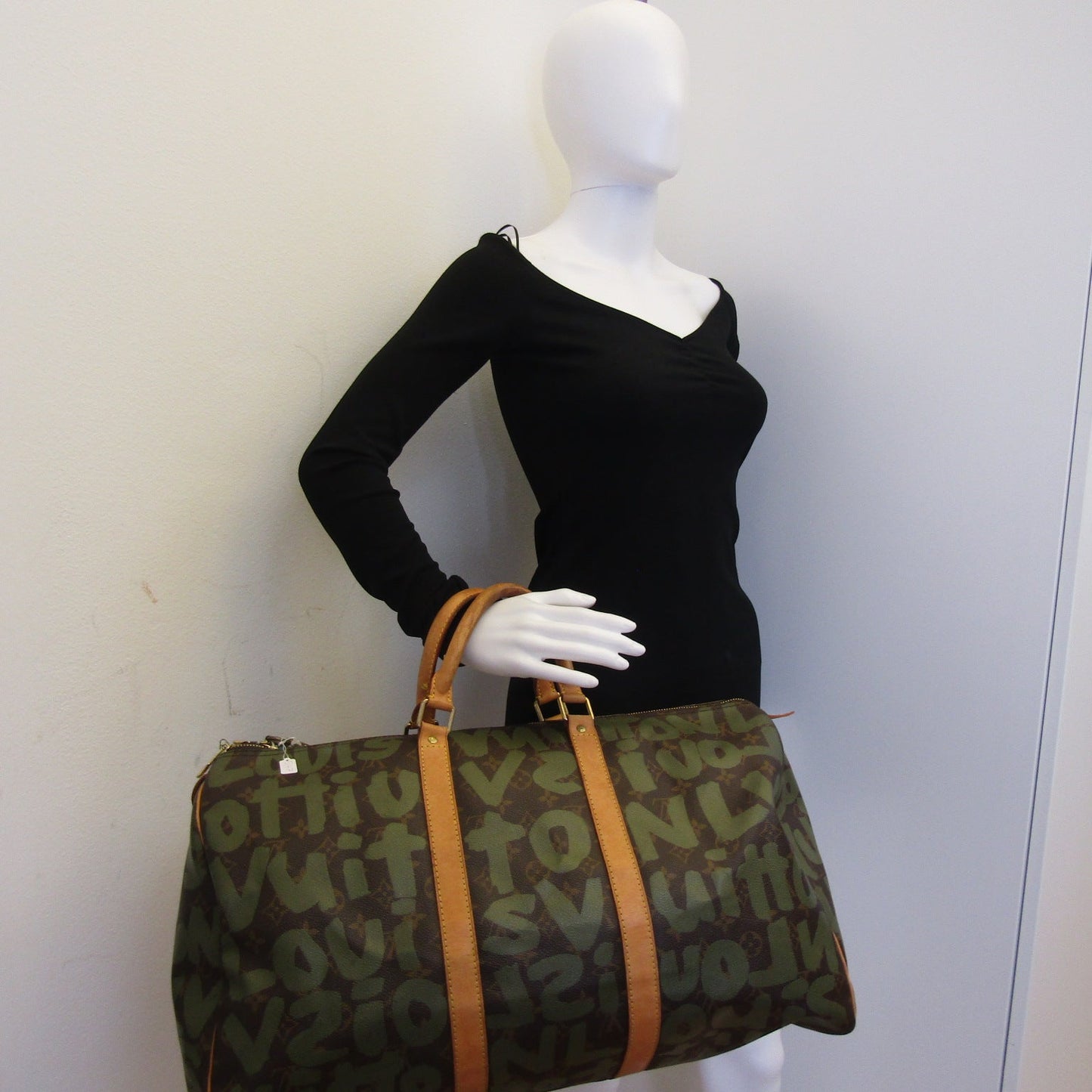 LOUIS VUITTON Limited Edition x Stephen Sprouse Graffiti Keepall 50 Travel Bag
