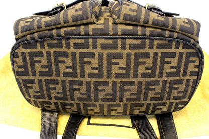 FENDI Zucca Monogram Canvas Backpack