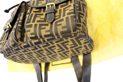 FENDI Zucca Monogram Canvas Backpack