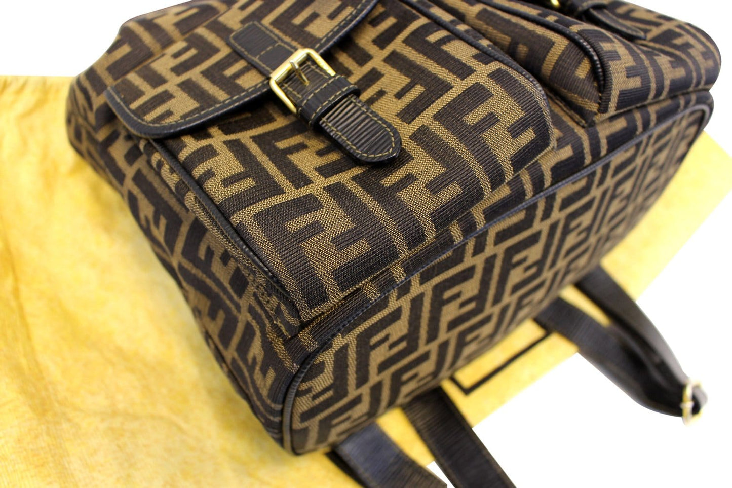 FENDI Zucca Monogram Canvas Backpack