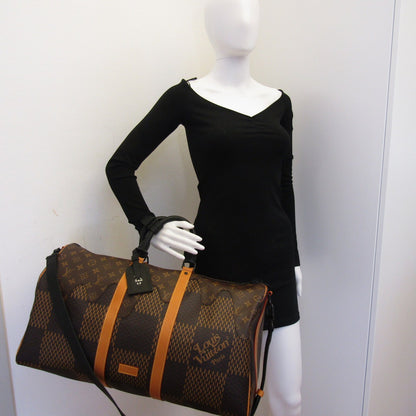 LOUIS VUITTON X NIGO Limited Edition x Nigo Keepall 50 Bandouliere Travel Bag