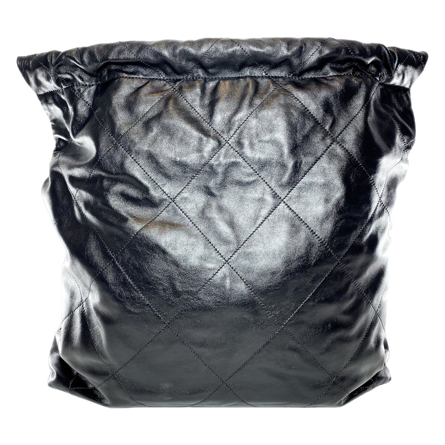 Chanel Large Leather Black Clutch
