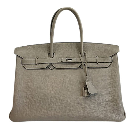 Hermes Birkin 35 Gris Tourterelle Leather