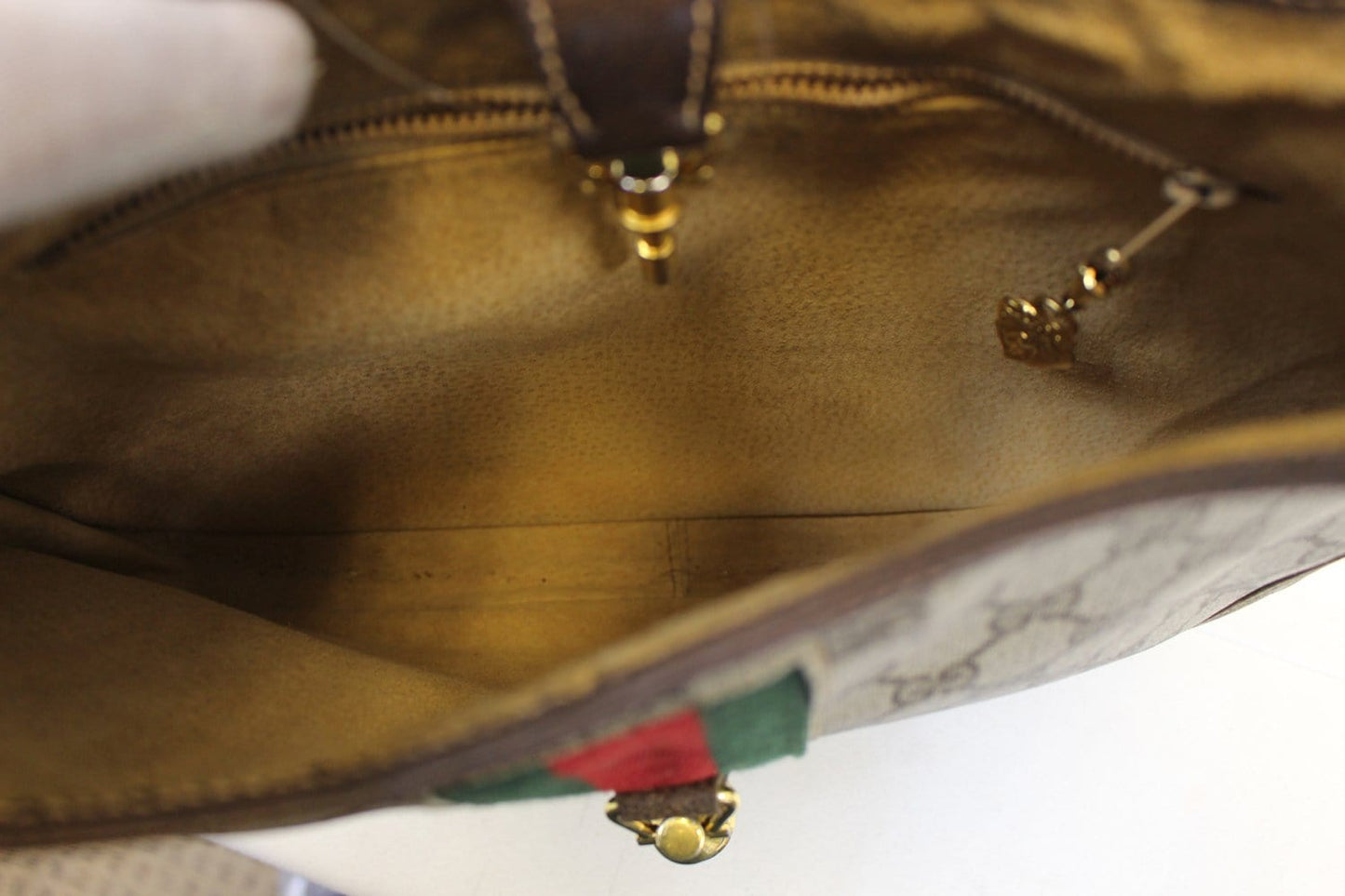 GUCCI Monogram GG Canvas Jackie O Hobo