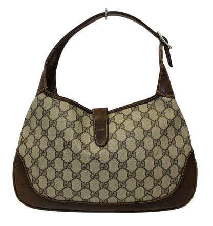 GUCCI Monogram GG Canvas Jackie O Hobo