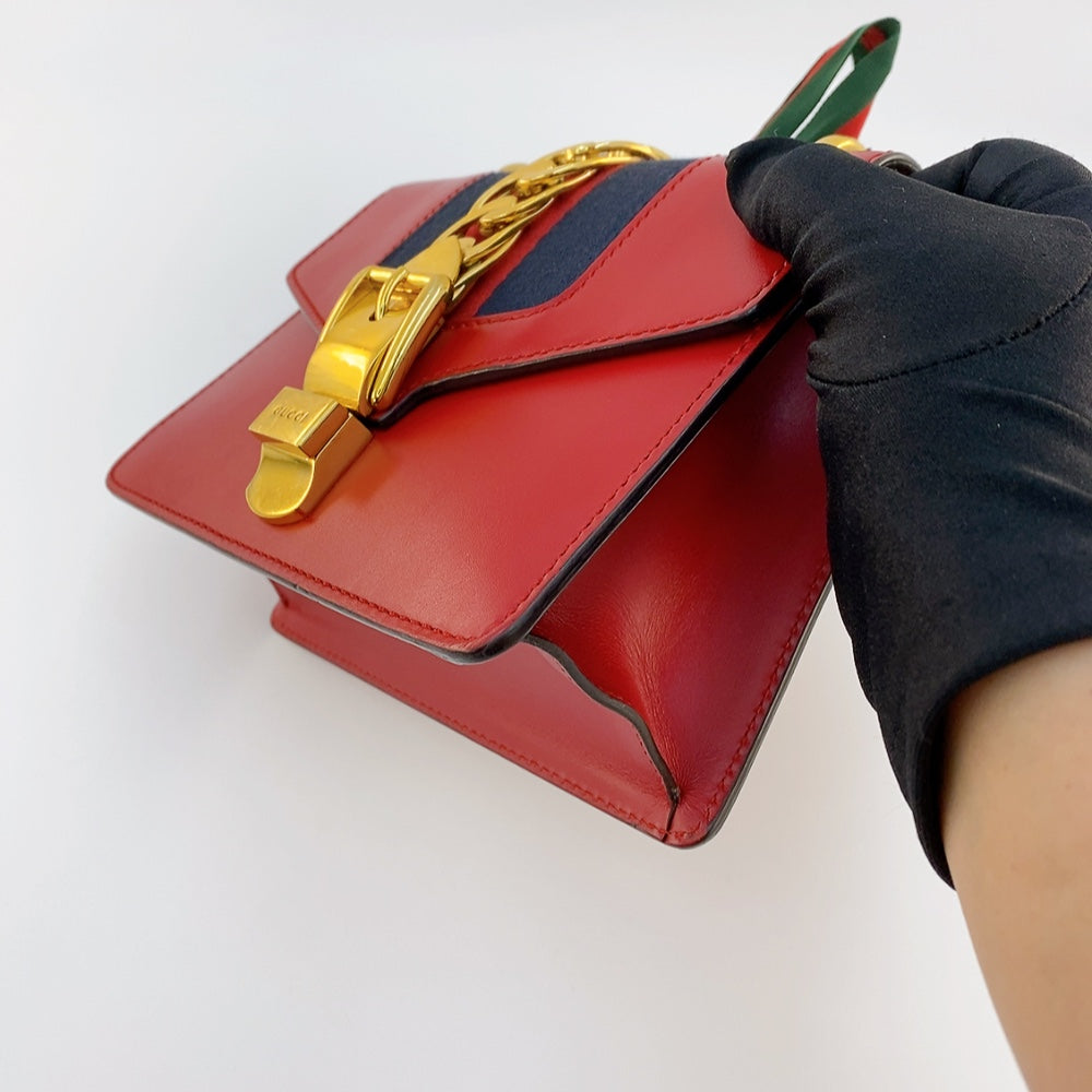 Gucci SyLouis Vuittonie Mini in Red