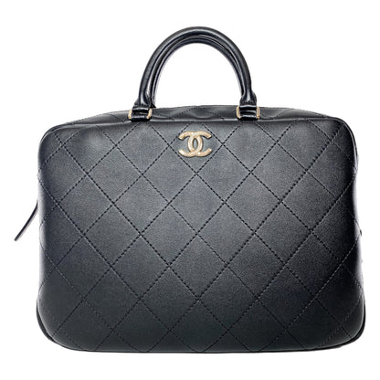 Chanel Leather Black Elegant Handbag 11