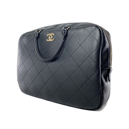 Chanel Leather Black Elegant Handbag 11