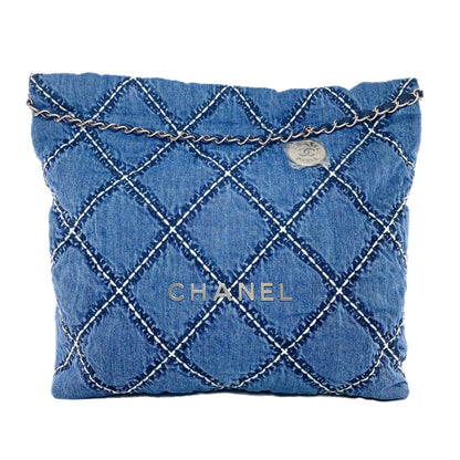 Chanel Small Navy Elegant Clutch
