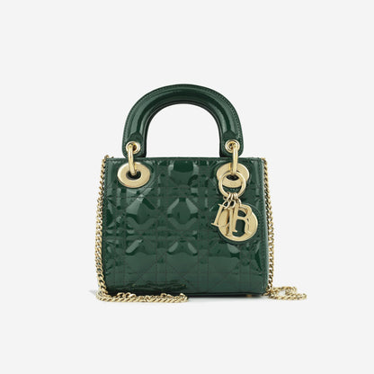 Mini Lady Dior - Hunter Green