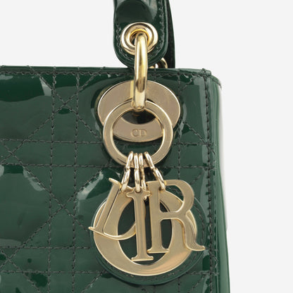 Mini Lady Dior - Hunter Green