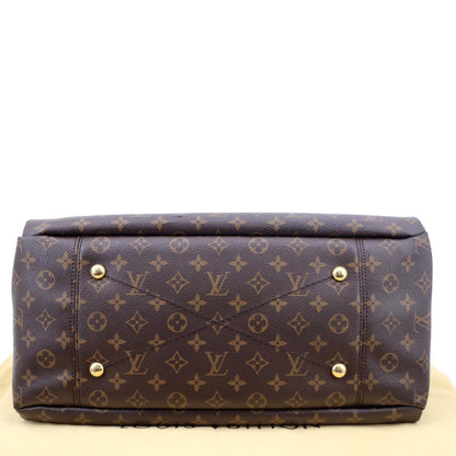 LOUIS VUITTON Artsy MM Monogram Canvas Hobo Bag Brown