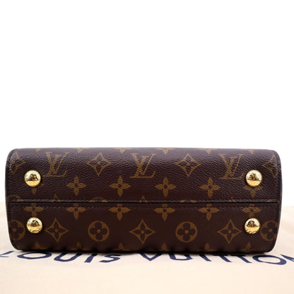 LOUIS VUITTON Cluny BB Monogram Canvas Shoulder Bag Fuchsia