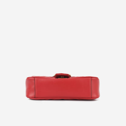 Gucci Mini Marmont - Red Calfskin