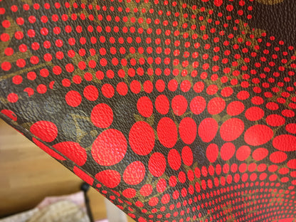 LOUIS VUITTON Limited Edition Rouge Yayoi Kusama Monogram Waves Neverfull MM Bag