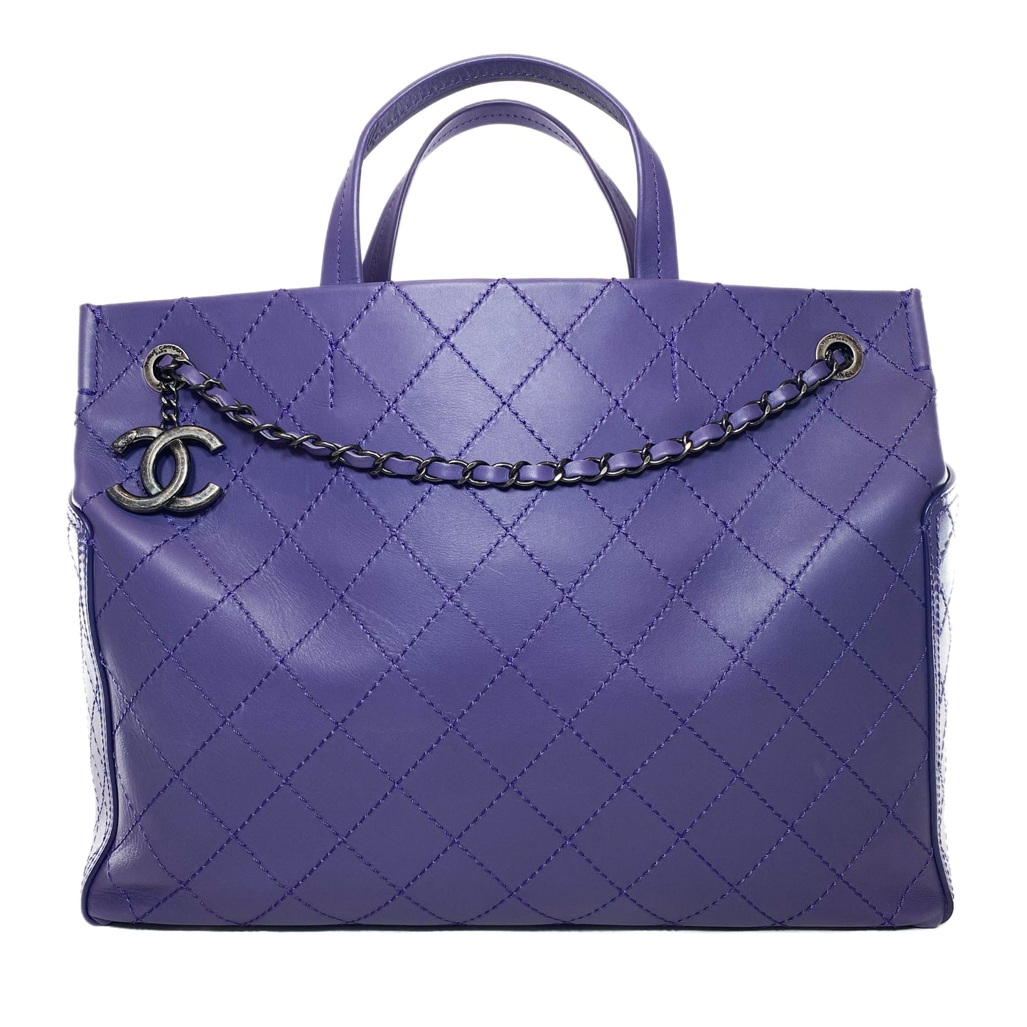 Chanel Leather Tan Elegant Tote Bag