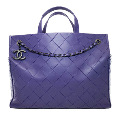Chanel Leather Tan Elegant Tote Bag