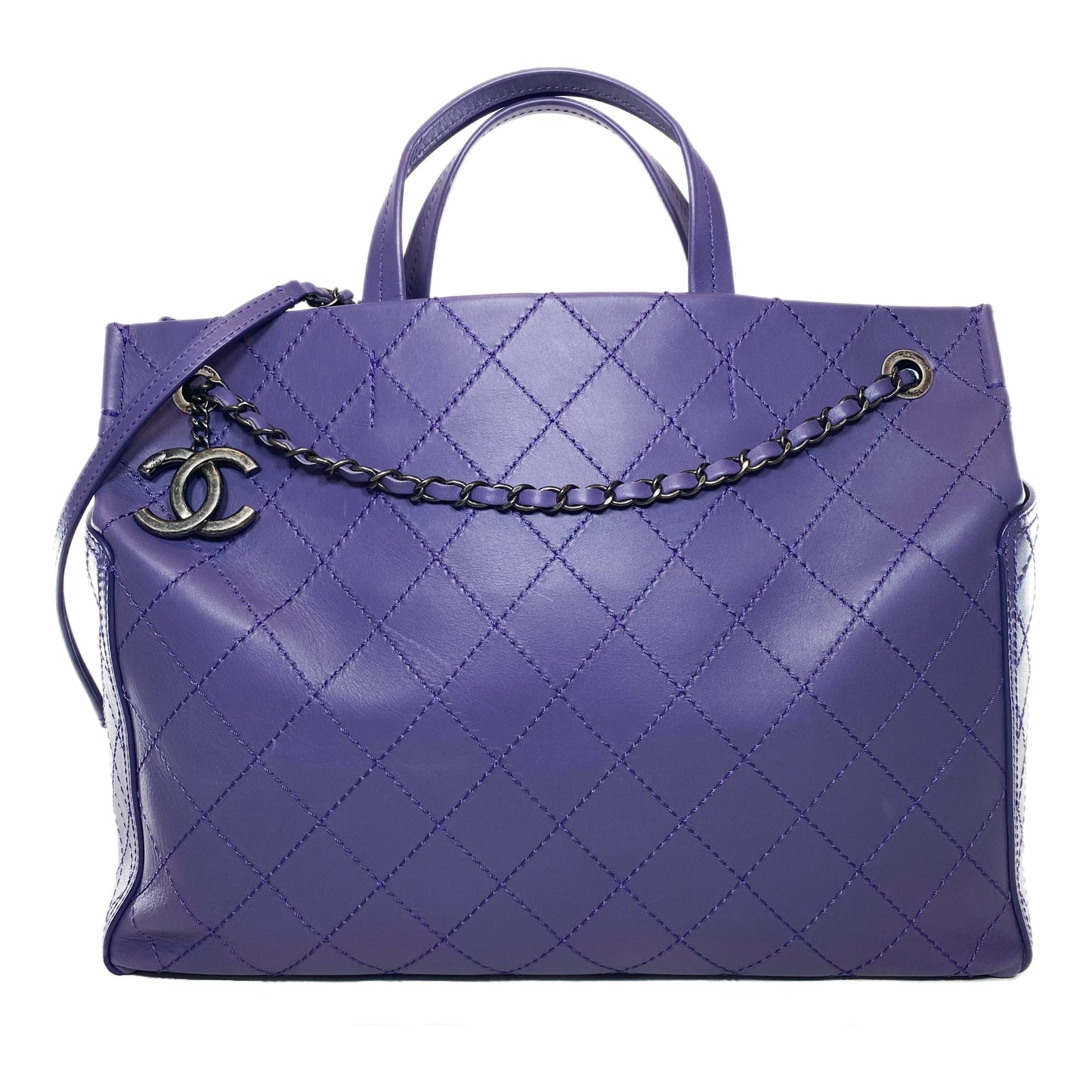 Chanel Leather Tan Elegant Tote Bag
