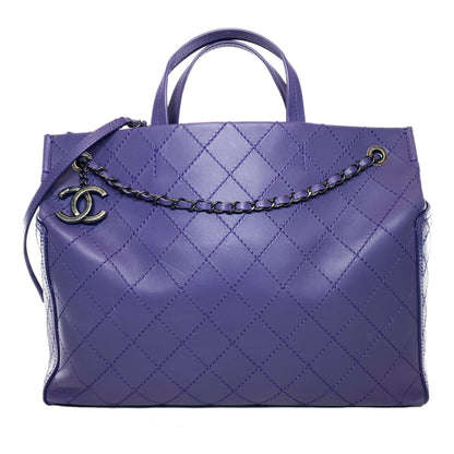 Chanel Leather Tan Elegant Tote Bag