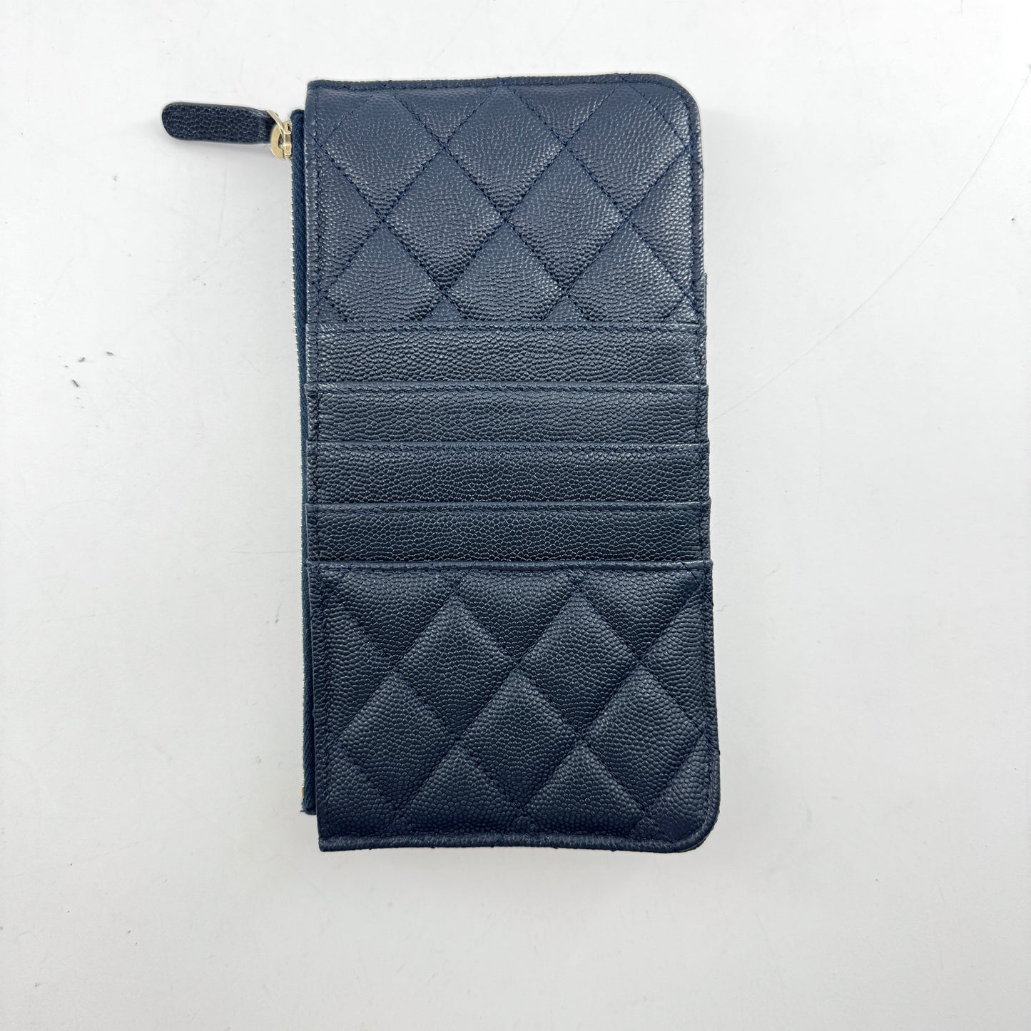 Chanel Indescent Caviar Quilted Classic Phone Pouch Wallet