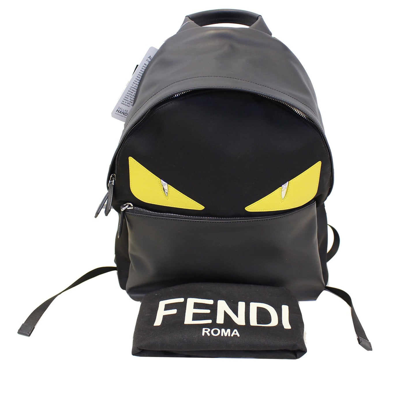 FENDI Black Large Monster Eyes Backpack Bag