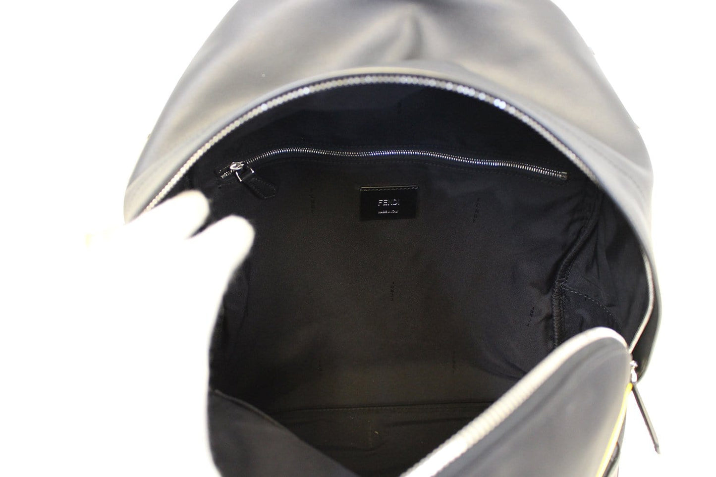 FENDI Black Large Monster Eyes Backpack Bag