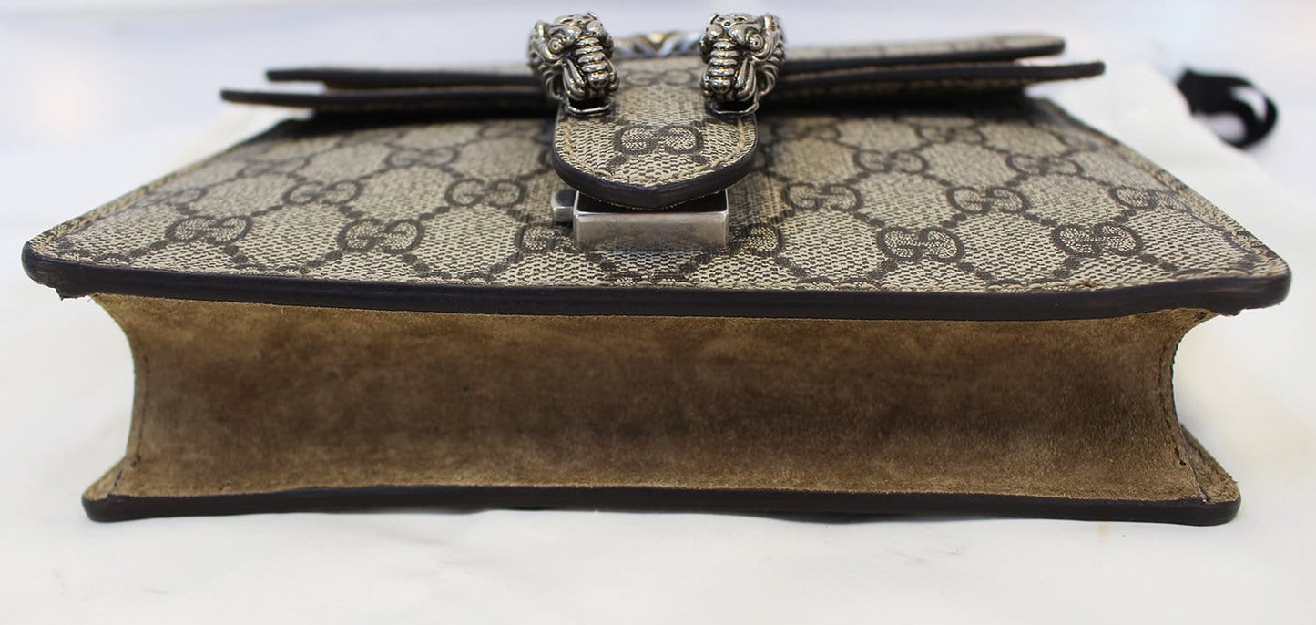 GUCCI Dionysus Mini GG Supreme Coated Canvas Shoulder Bag