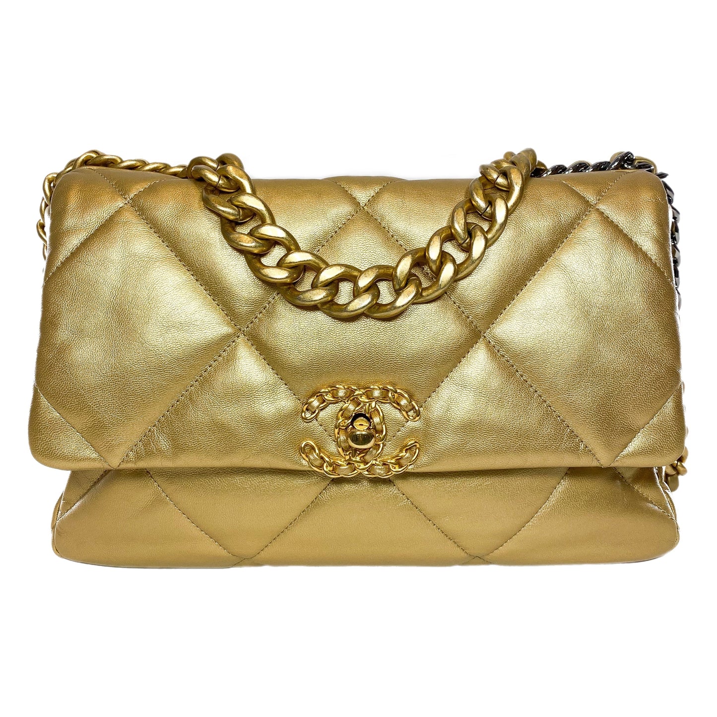 Chanel Flap Large Gold Shoulder Bag 2