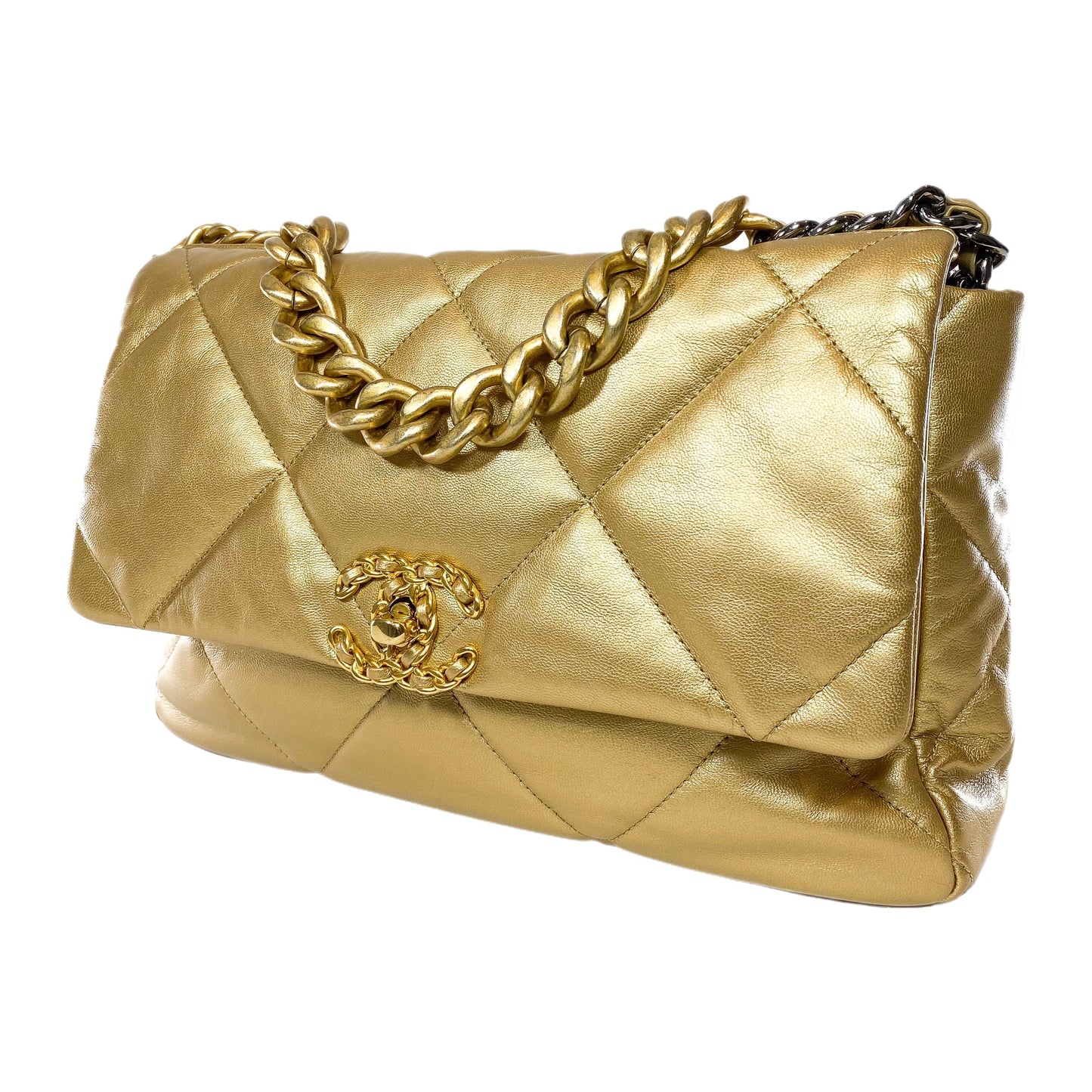Chanel Flap Large Gold Shoulder Bag 2