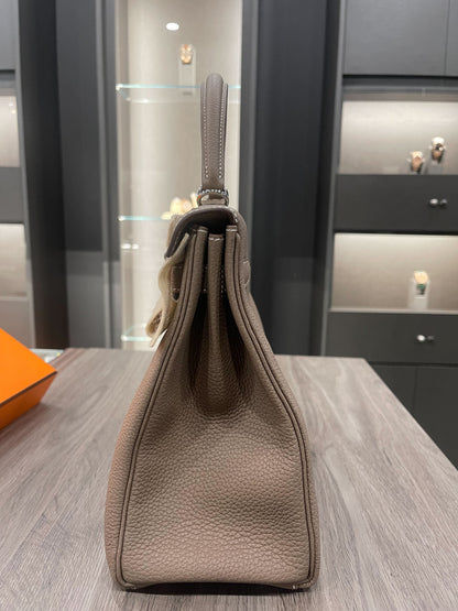 Hermes Kelly 32 Togo Calfskin Retourne 18 Etoupe