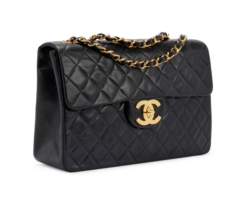 Chanel Classic Flap 25 Lambskin Black Shoulder Bag