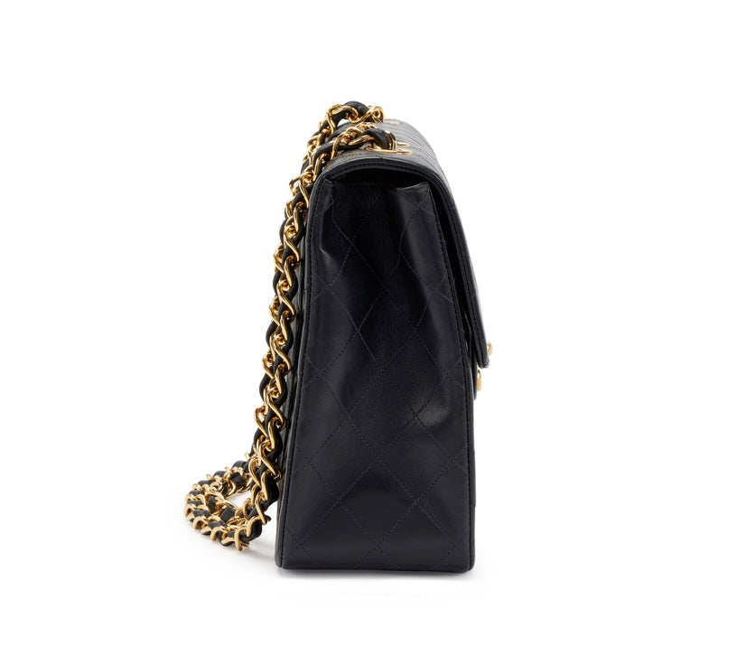 Chanel Classic Flap 25 Lambskin Black Shoulder Bag