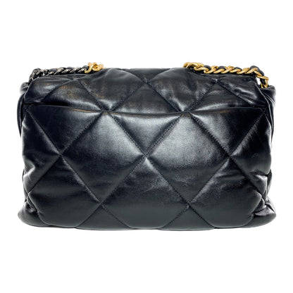 Chanel Flap Lambskin Black Shoulder Bag 10