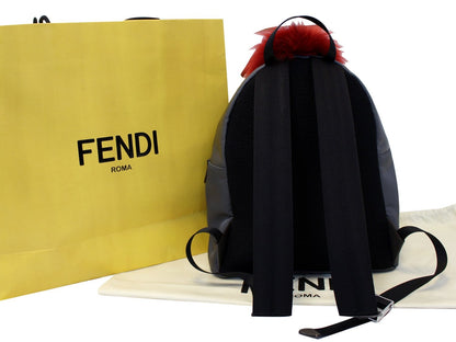 Fendi Monster Eyes Grey Backpack Bag