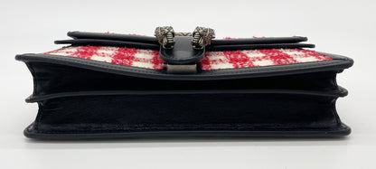 Gucci Vichy Wool Tweed Small Dionysus Shoulder Bag