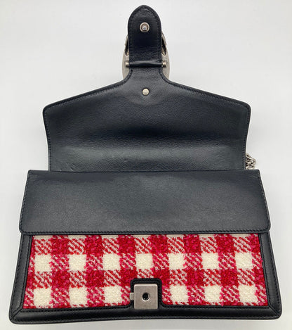 Gucci Vichy Wool Tweed Small Dionysus Shoulder Bag