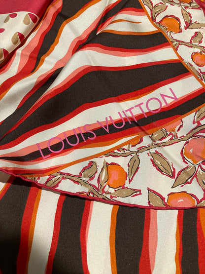 LOUIS VUITTON Limited Edition Tassel Silk Scarf
